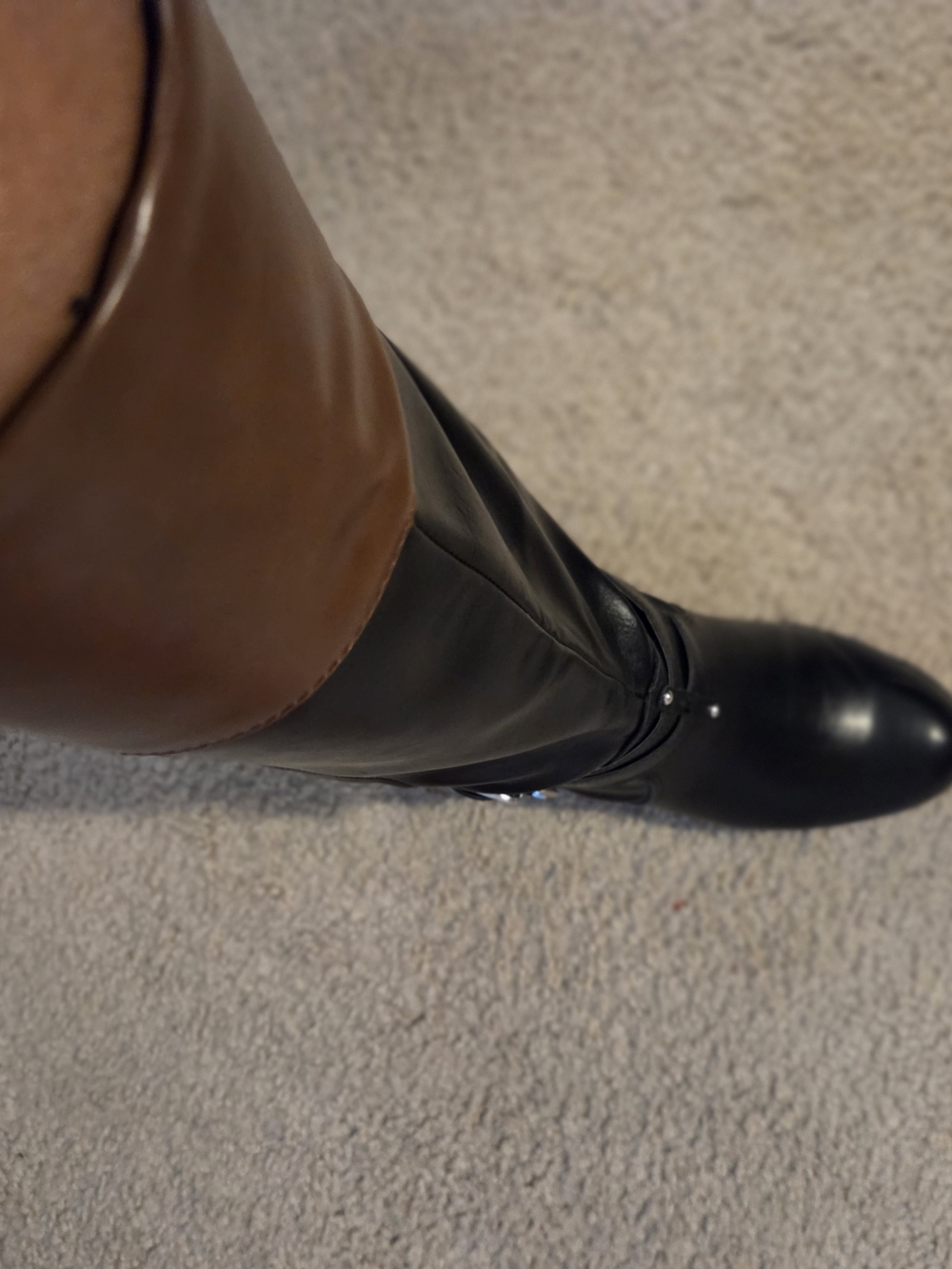 ARIZONA Women's Two-Tone Tall Riding Boots - Brown & Black